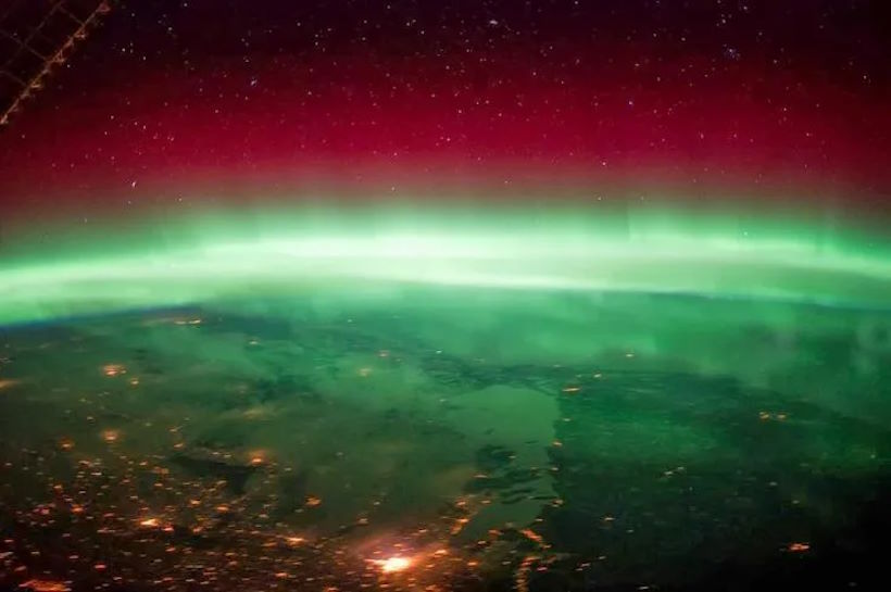 Потрясающее зрелище Авроры, запечатленное из космоса