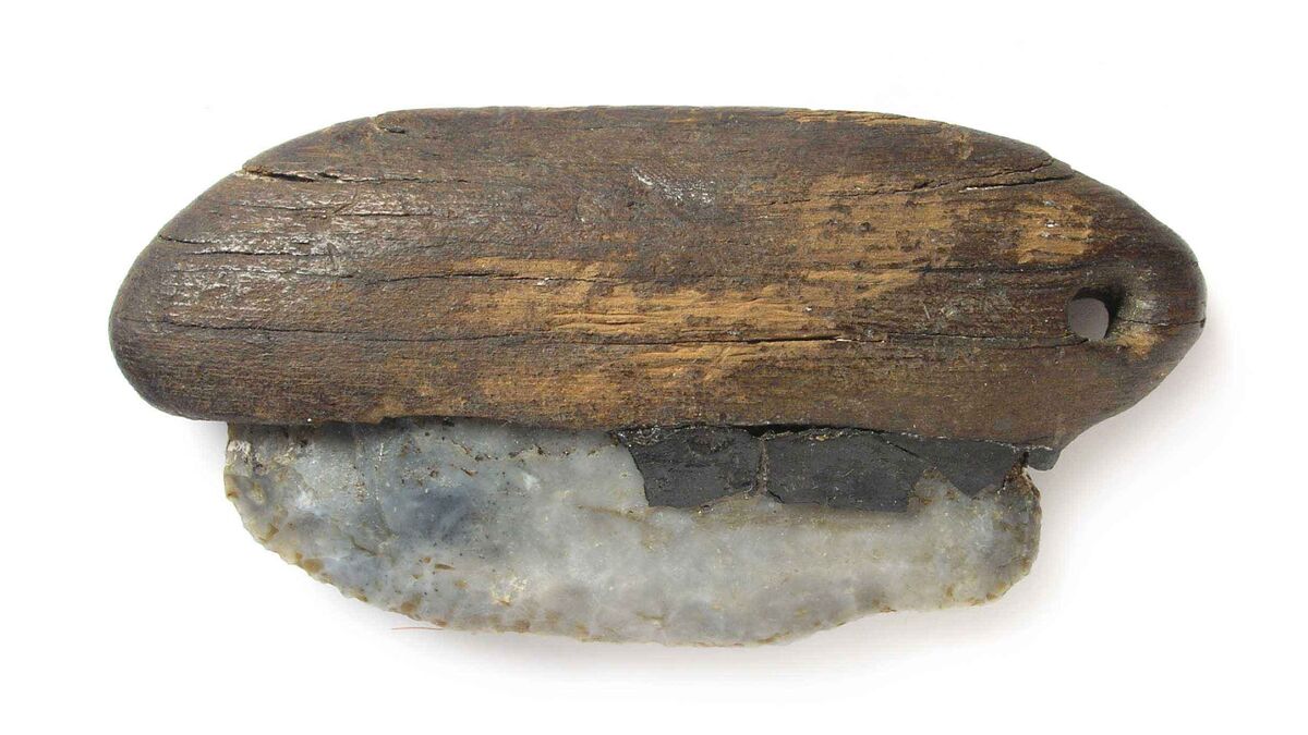 Неолитический нож с деревянной рукояткой: уникальная находка культуры Пфын