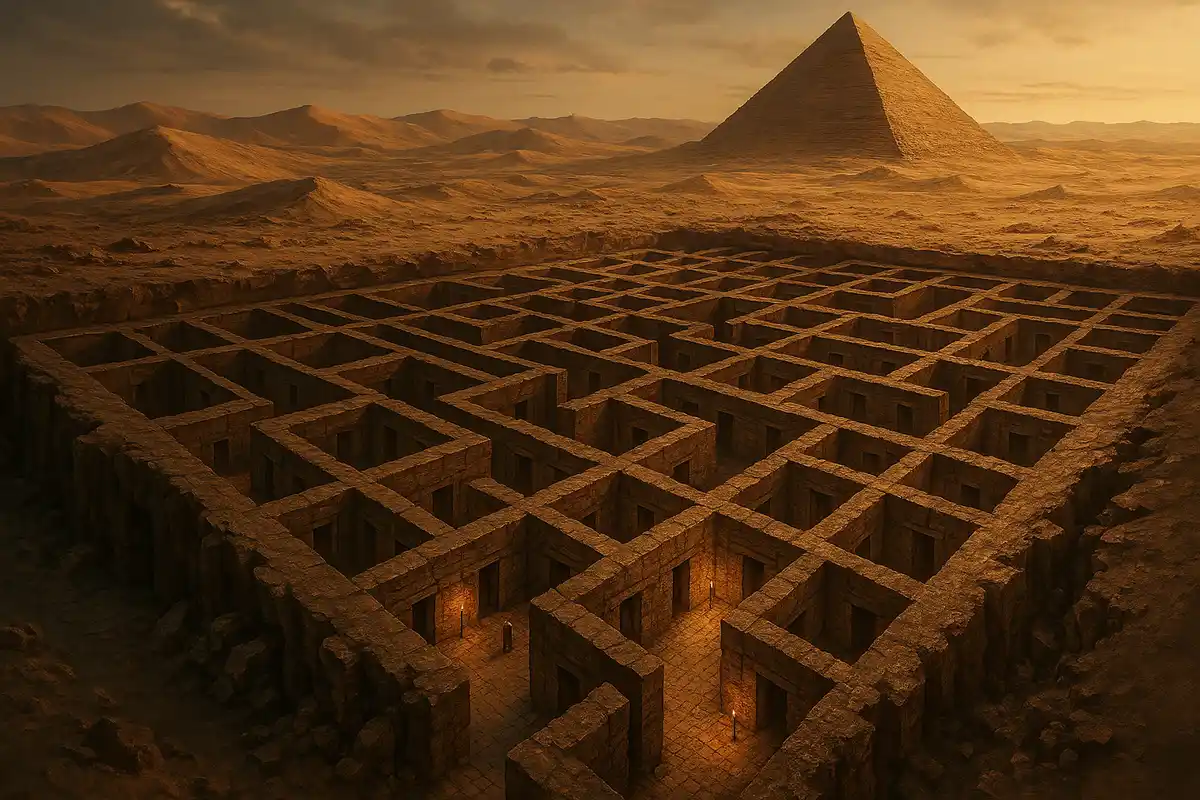 Потерянный лабиринт Египта, возможно, все еще скрыт под пустыней