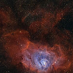 Туманности Лагуна и Трехраздельная: красочный портрет от астрофотографа Грега Мейера