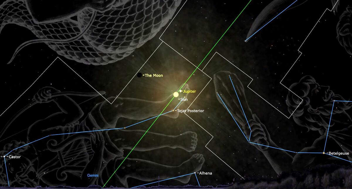 В новолуние 2025 июня Меркурий поднимется в самую высокую точку неба