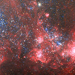 Загадочная галактика NGC 4449: мощный звездный инкубатор