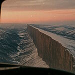 Стена в горах высотой с многоэтажку