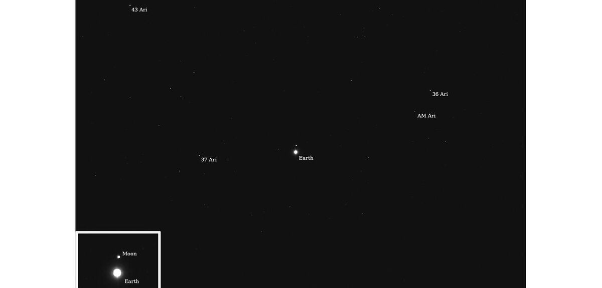 Космический зонд Psyche раскрывает уникальный взгляд на Землю из глубин космоса