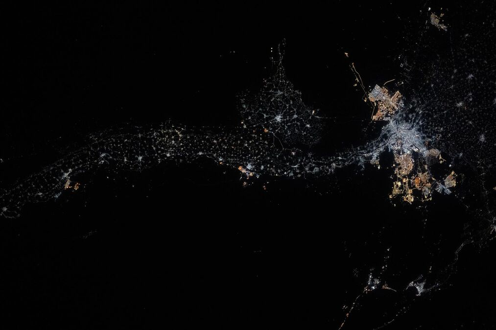 Нил, сияющая артерия Египта: вид из космоса раскрывает тысячелетия истории