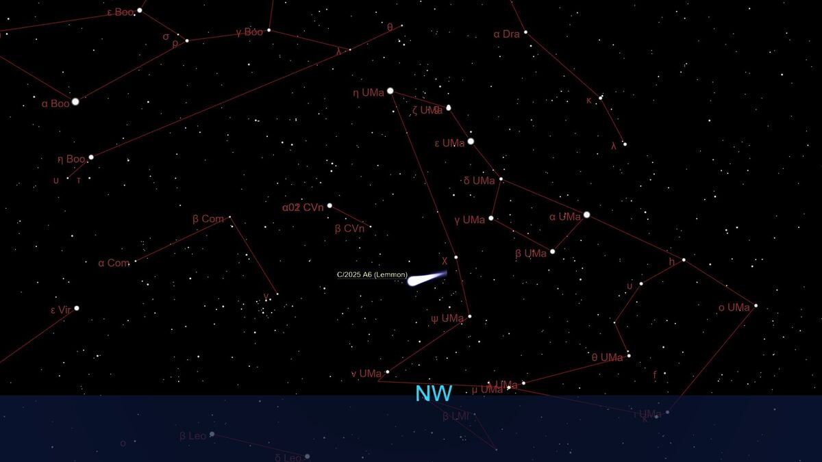 Зеленый гость из космоса: комета Леммон приближается к Земле