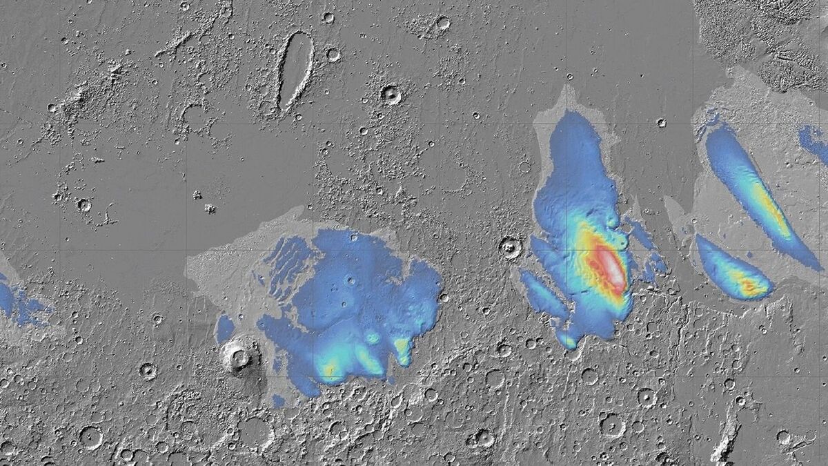 Загадочные ледяные отложения на Марсе