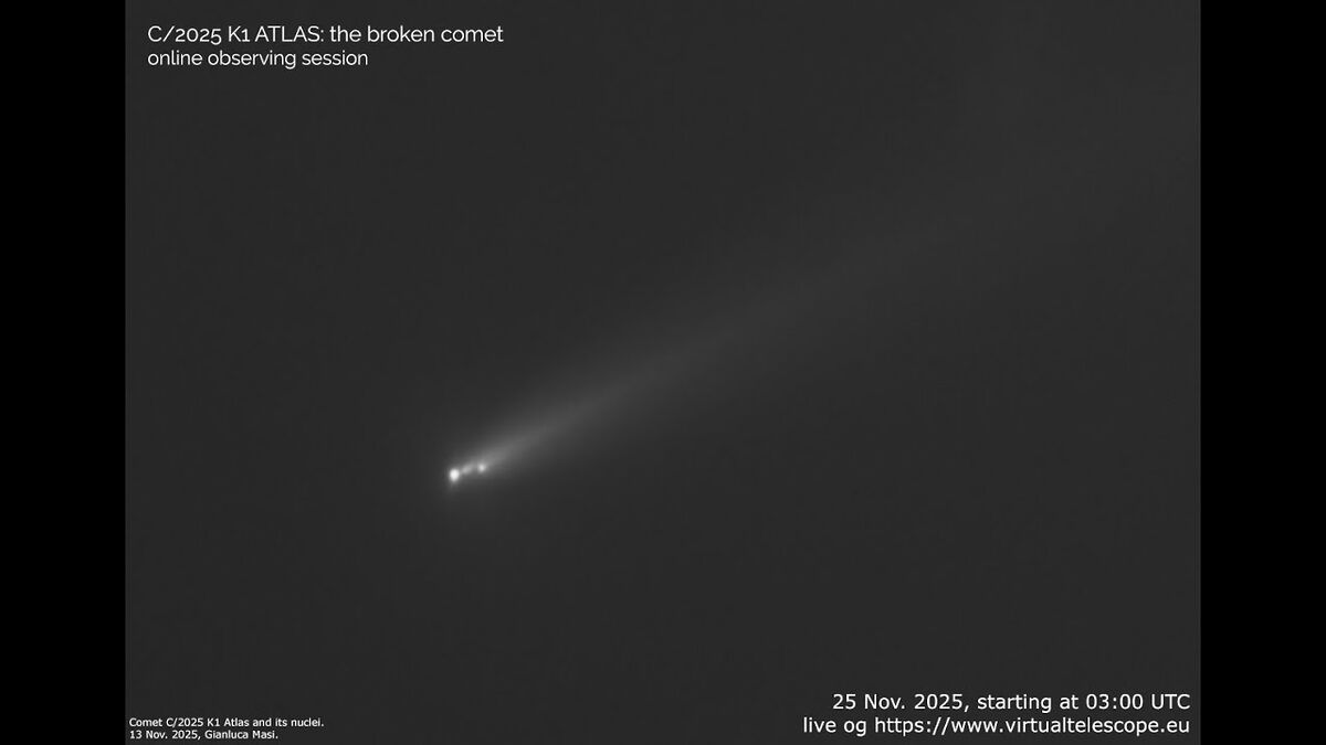 Уникальное зрелище: Наблюдаем за распадом кометы ATLAS в прямом эфире