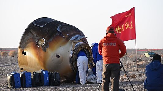 Возвращение поврежденного космического корабля Shenzhou 20 на Землю