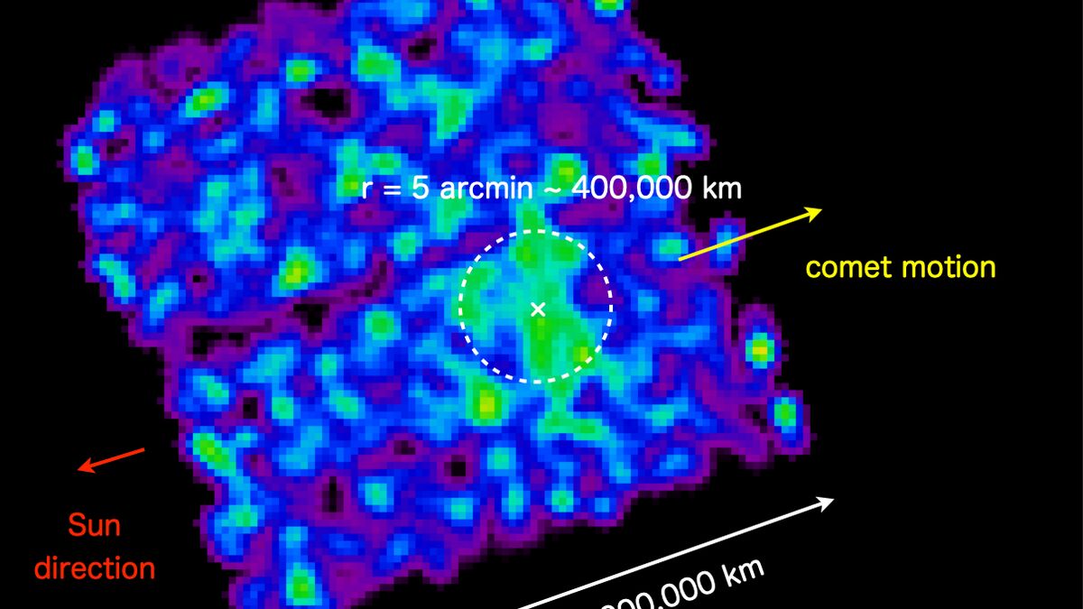 В рентгеновских лучах: телескопы впервые изучили межзвёздную комету с двух сторон