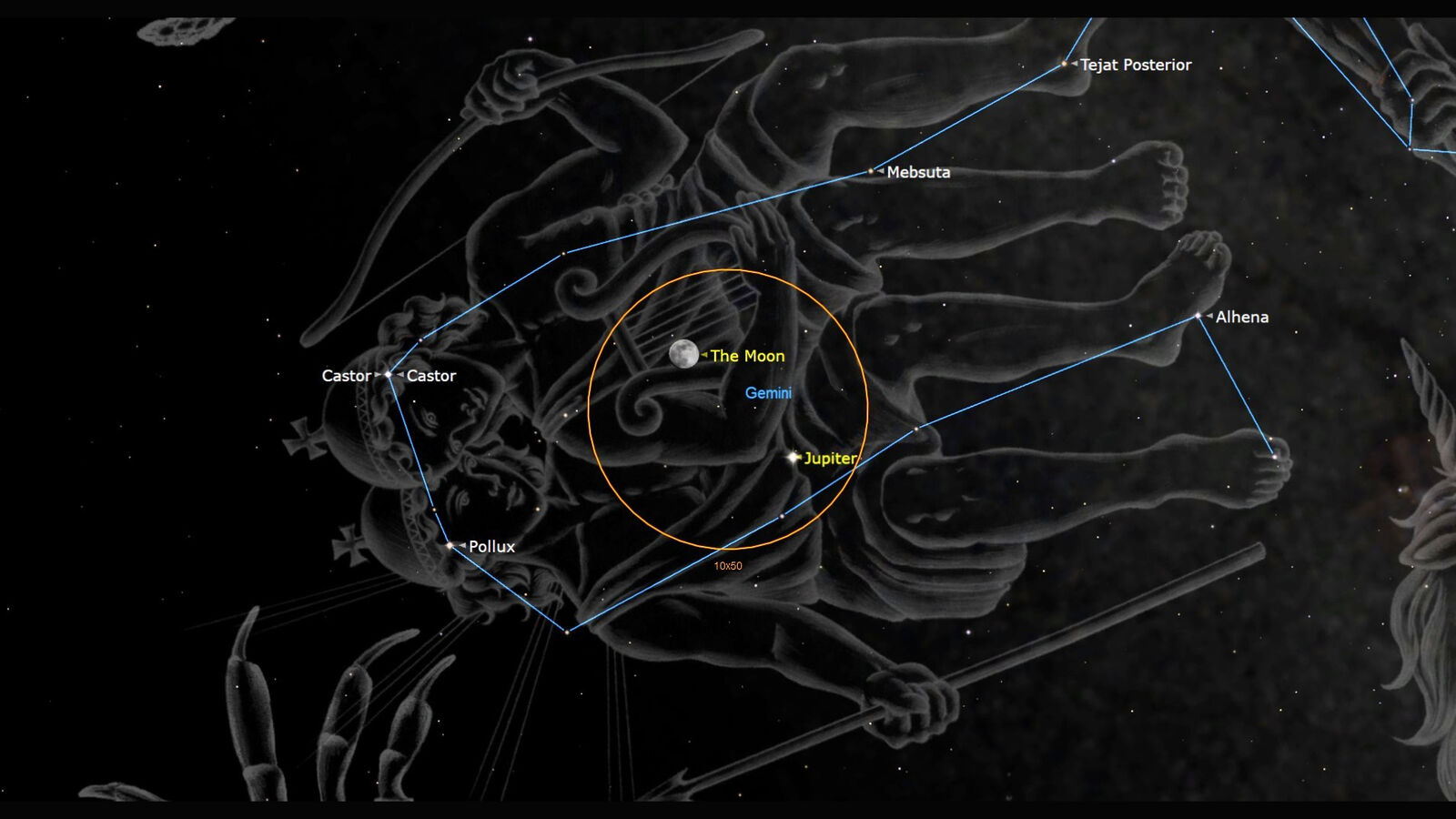 Рандеву Луны и Юпитера: вечернее небо 30 января подарит яркое космическое дуо