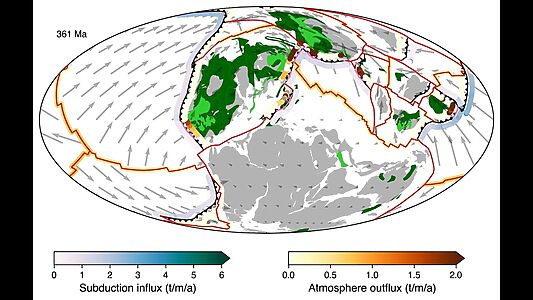 Движение плит и климат: новый взгляд на углеродный цикл Земли