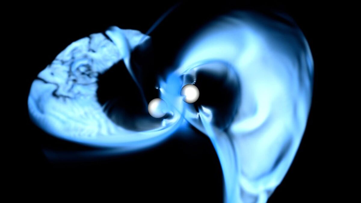 Магнитный хаос: что происходит за мгновения до слияния нейтронных звёзд