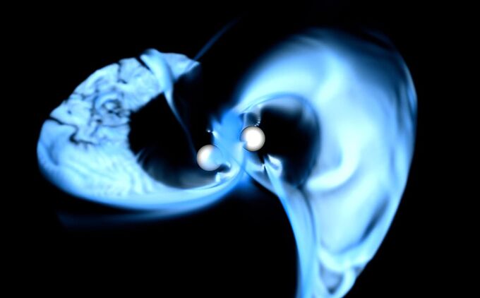 Магнитный хаос: что происходит за мгновения до слияния нейтронных звёзд