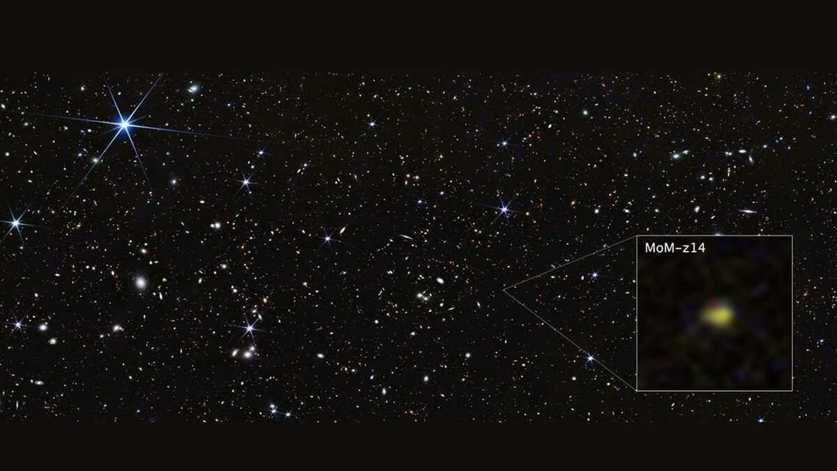 Свет из бездны времени: телескоп Webb обнаружил самую далёкую галактику, бросающую вызов космологии