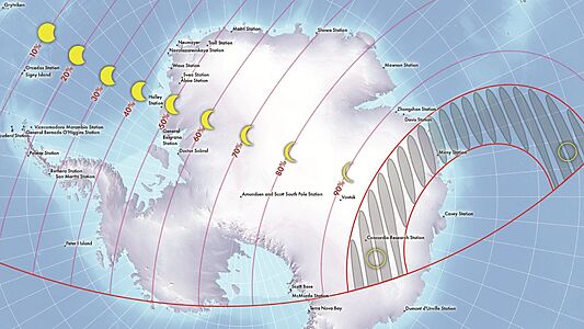 Кольцо огня над ледяной пустыней: Как пингвины увидят первое затмение 2026 года