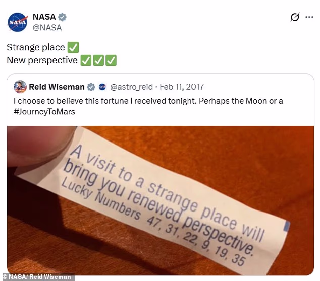 Судьба в печенье: как предсказание из ресторана привело астронавта NASA к рекордному полёту вокруг Луны