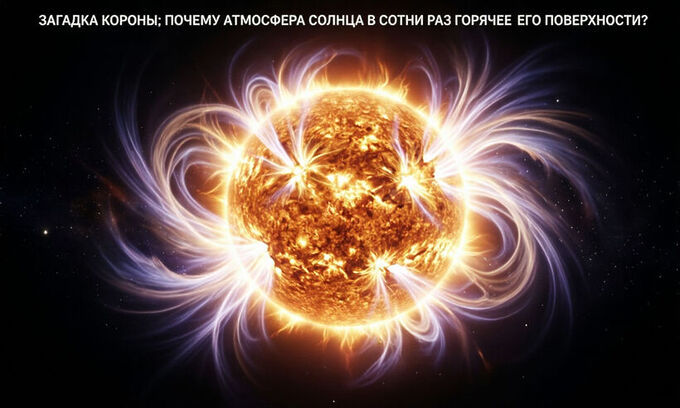 Загадка короны: почему атмосфера Солнца в сотни раз горячее его поверхности